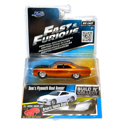 Jada Fast & Furious Build N Collect Dom's Plymouth Road Runner 1:55 Diecast