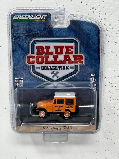 Greenlight Blue Collar 1974 Jeep DJ-5 1:64 Diecast