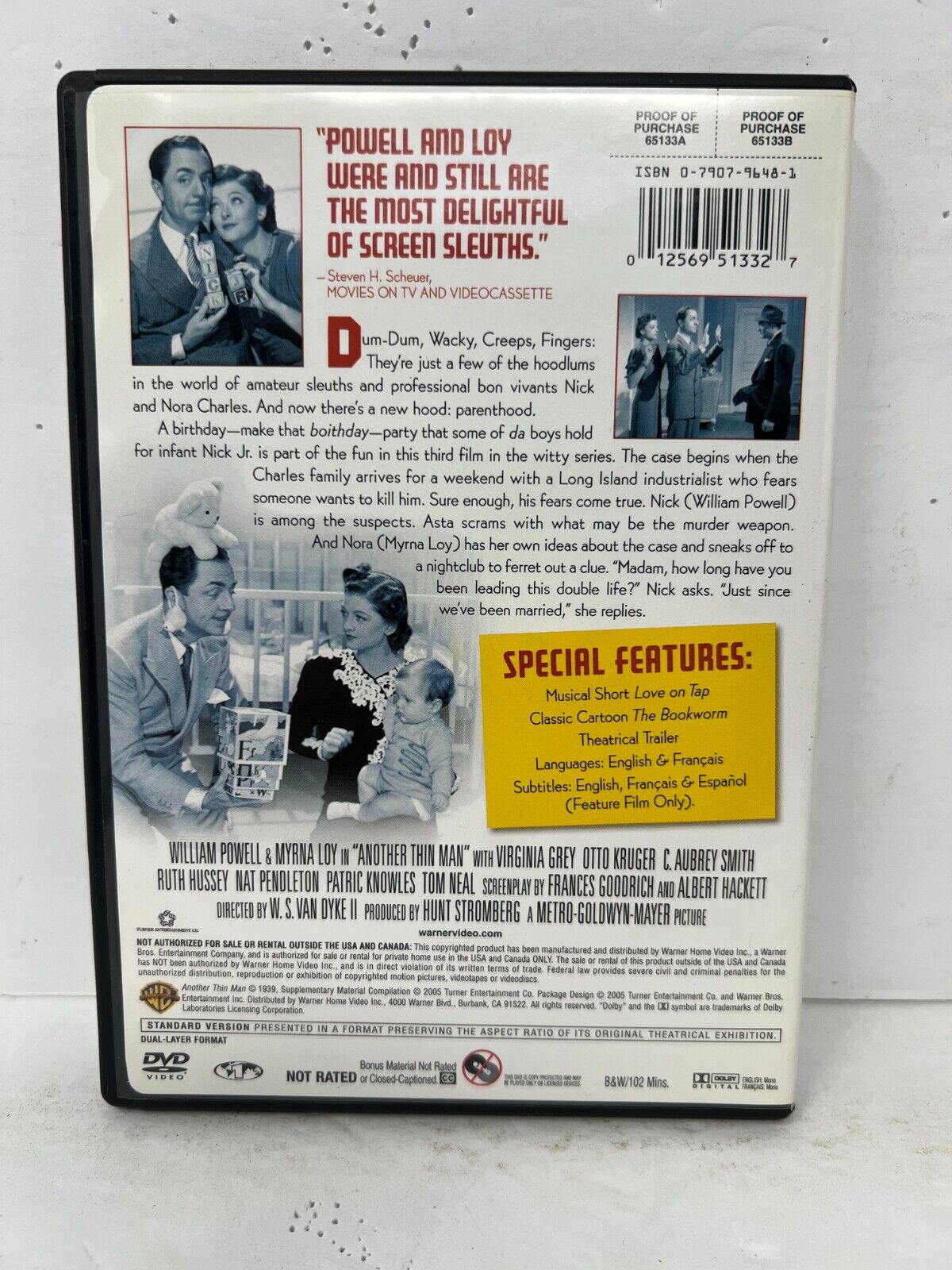 Thin Man: The Complete Collection (DVD) Boxset Good Condition!!!