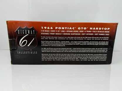 Highway 61 1966 Pontiac GTO Hardtop 1:18 Diecast