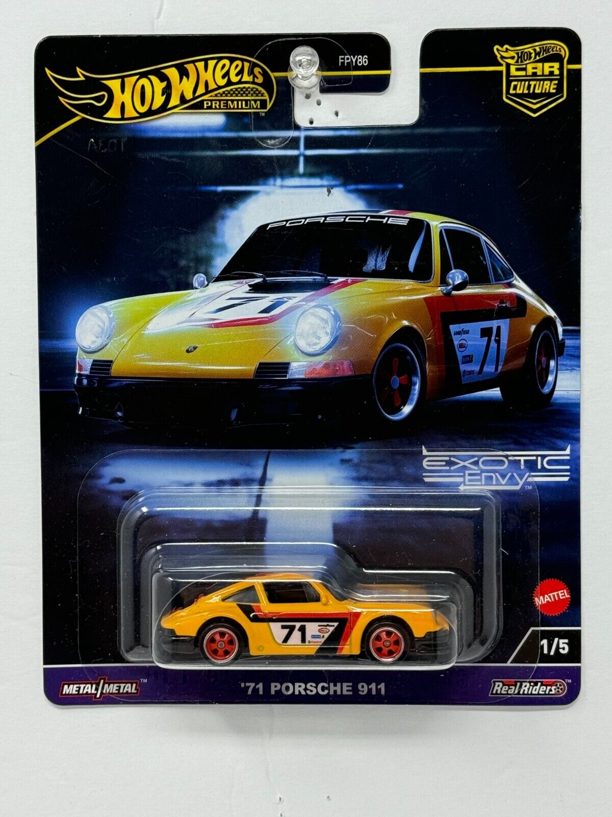 Hot Wheels Premium Exotic Envy 1971 Porsche 911 1:64 Diecast