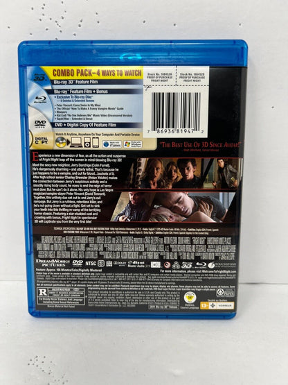 Fright Night (Blu-ray 3D) Horror Good Condition!!!