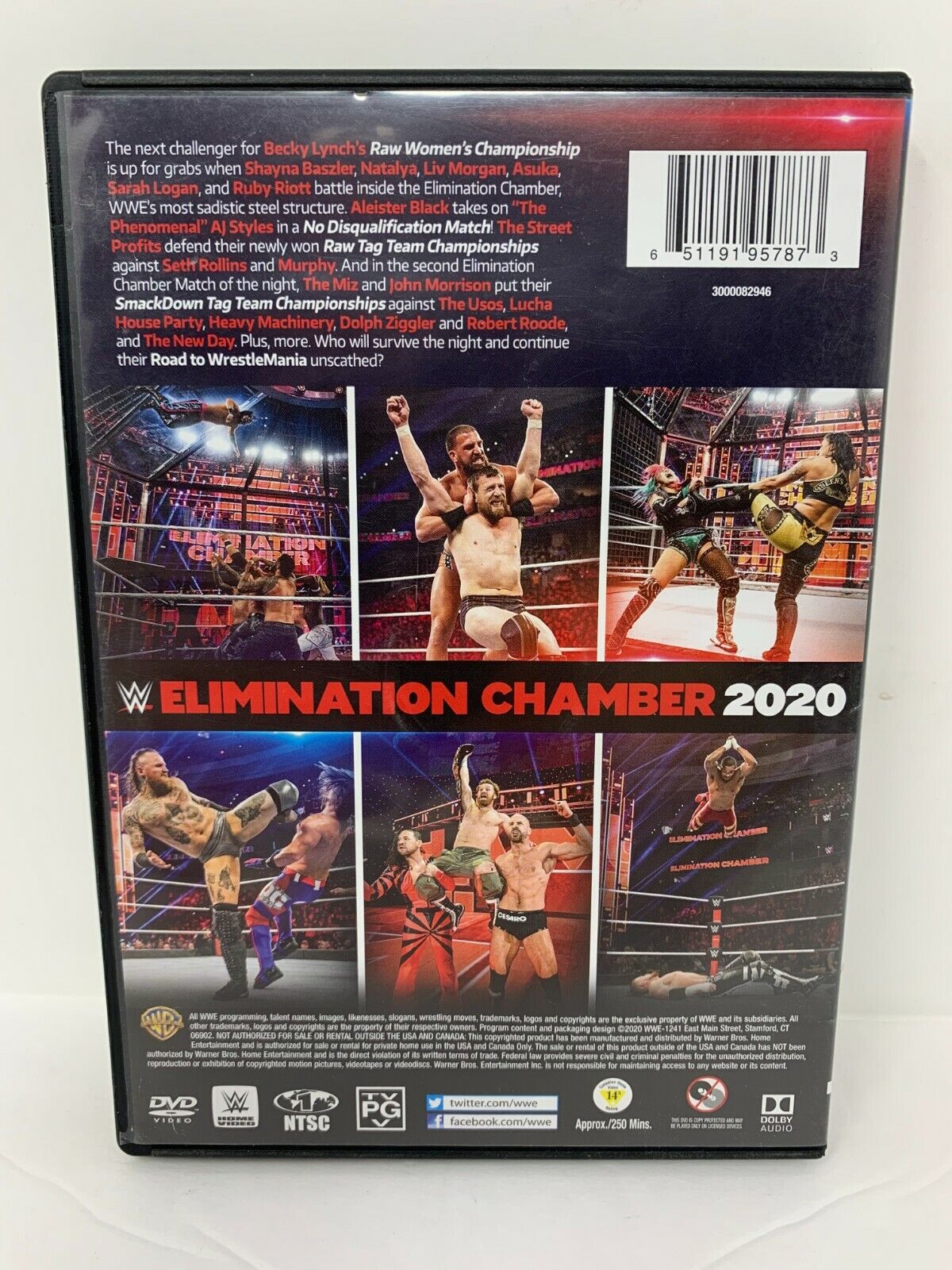 WWE Elimination Chamber 2020 (DVD) Good Condition!!!