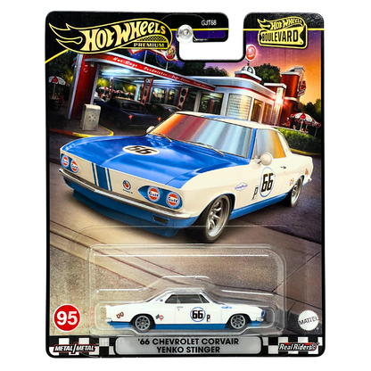 Hot Wheels Premium Boulevard 1966 Chevrolet Corvair Yenko Stinger 1:64 Diecast