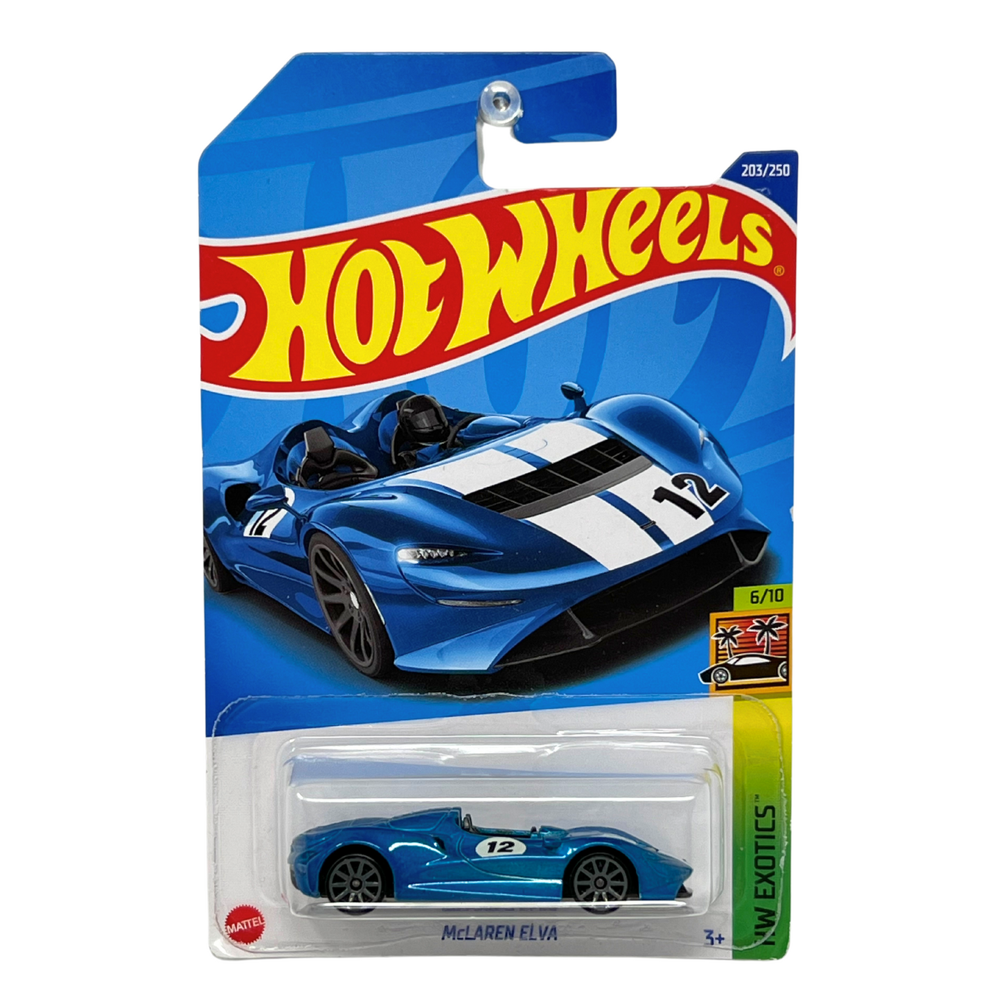 Hot Wheels HW Exotics McLaren Elva Blue 1:64 Diecast Version 5