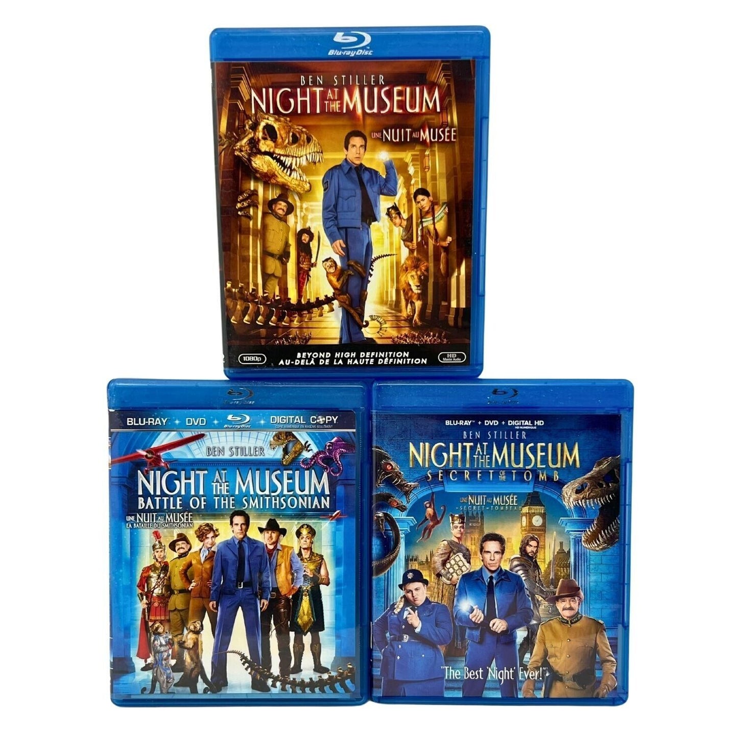 Night at the Museum 1-3 Trilogy (Blu-ray) Comedy Good Condition!!!