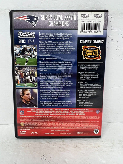 Super Bowl XXXVIII Champions New England Patriots (DVD) Sports NFL