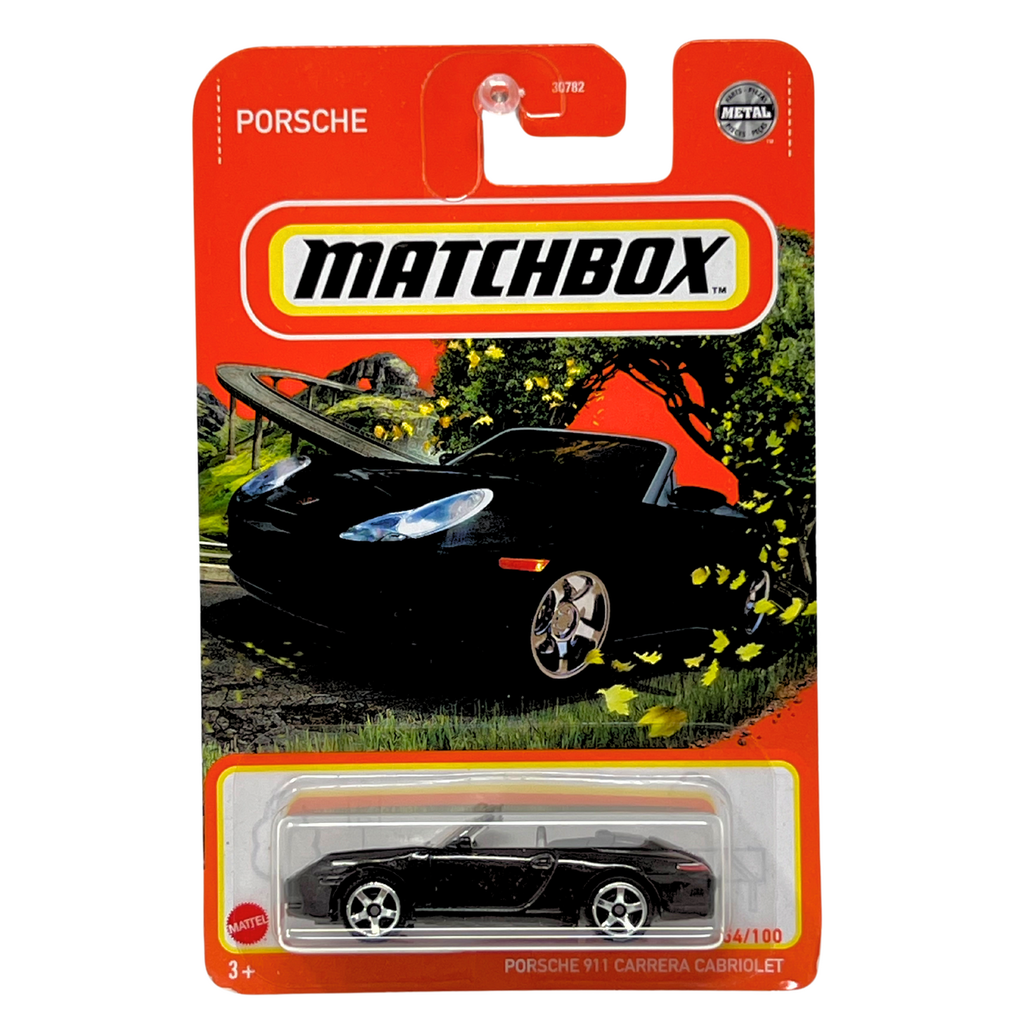 Matchbox Porsche 911 Carrera Cabriolet Black 1:64 Diecast Version 3