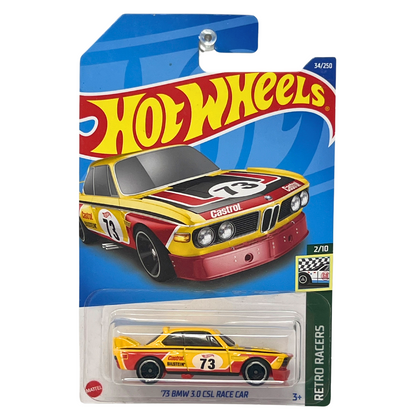 Hot Wheels Retro Racers 1973 BMW 3.0 CSL Race Car 1:64 Diecast