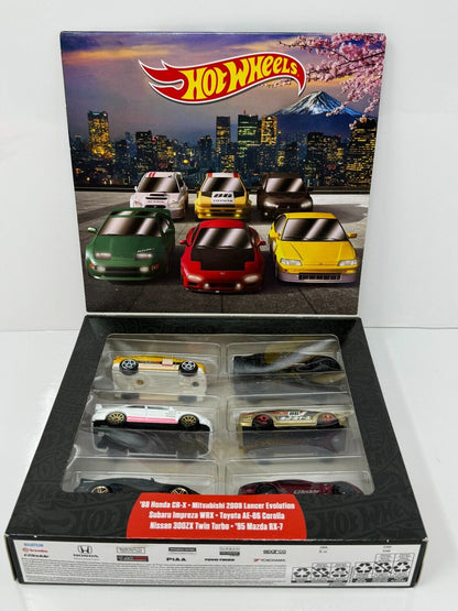 Hot Wheels JDM Japanese Car Culture Box Set of 6 Cars 1:64 Diecast