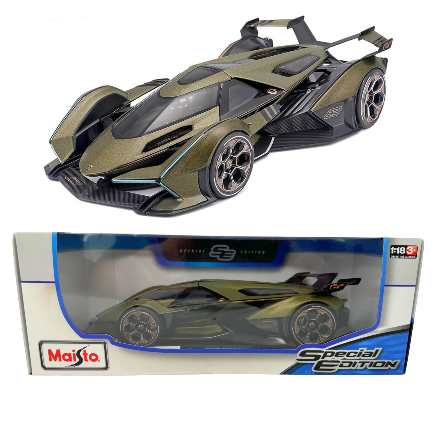 Maisto Lamborghini V12 Vision Gran Turismo Special Edition 1:18 Diecast