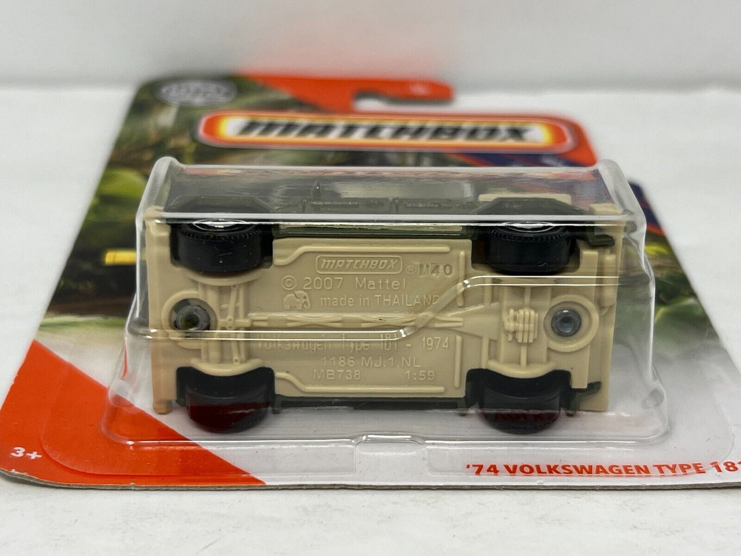 Matchbox MBX Jungle 1974 Volkswagen Type 181 1:64 Diecast