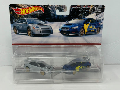 Hot Wheels Premium Subaru Impreza WRX & WRX STI Car Culture 2-Pack 1:64 Diecast