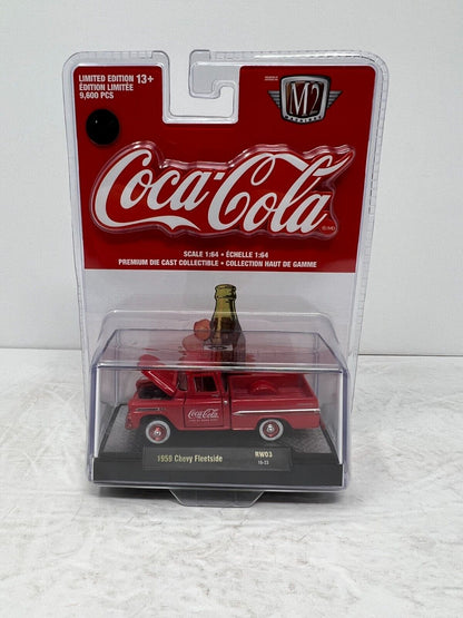 M2 Machines Coca-Cola CHASE 1959 Chevy Fleetside 1:64 Diecast