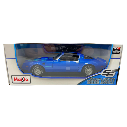 Maisto 1978 Pontiac Firebird Trans AM Special Edition 1:18 Diecast Blue