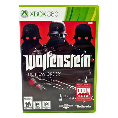 Xbox 360 Wolfenstein The New Order Video Game Used Complete Good Condition!!