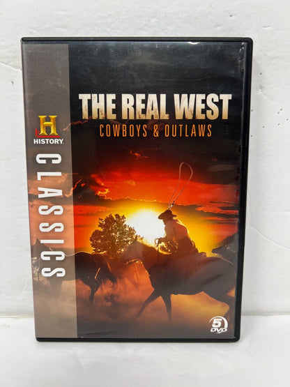 The Real West: Cowboys & Outlaws (DVD) Western Good Condition!!!