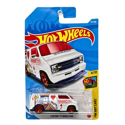 Hot Wheels Treasure Hunt HW Art Cars Custom '77 Dodge Van 1:64 Diecast