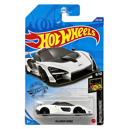 Hot Wheels Nightburnerz McLaren Senna White 1:64 Diecast Version 2