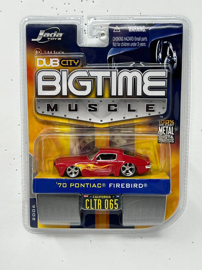 Jada Dub City Bigtime Muscle 1970 Pontiac Firebird 1:64 Diecast Red