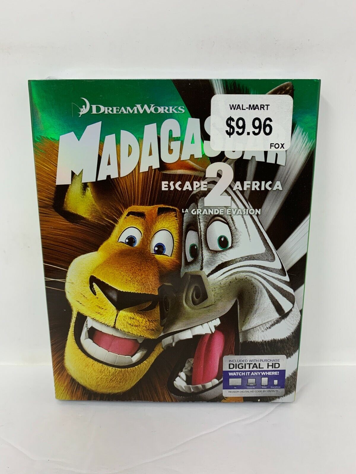 Madagascar 2 Escape to Africa (Blu-ray) Kids Cartoon New and Sealed!!