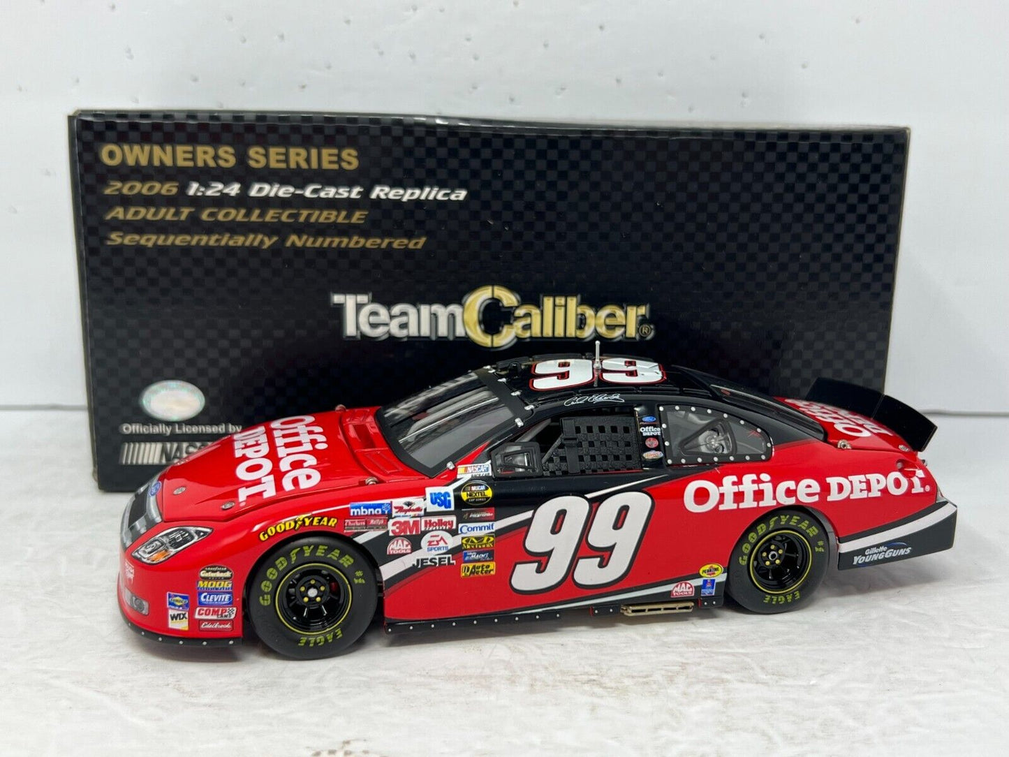 Team Caliber Nascar #99 Carl Edwards Office Depot 2006 Ford Fusion 1:24 Diecast