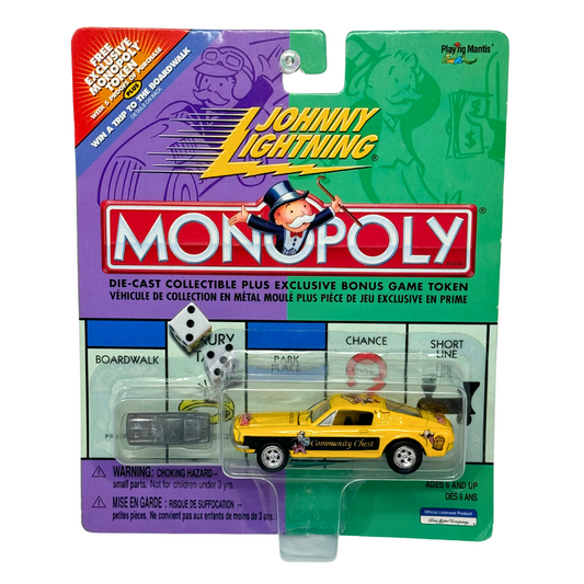 Johnny Lightning Monopoly 1968 Mustang Community Chest 1:64 Diecast