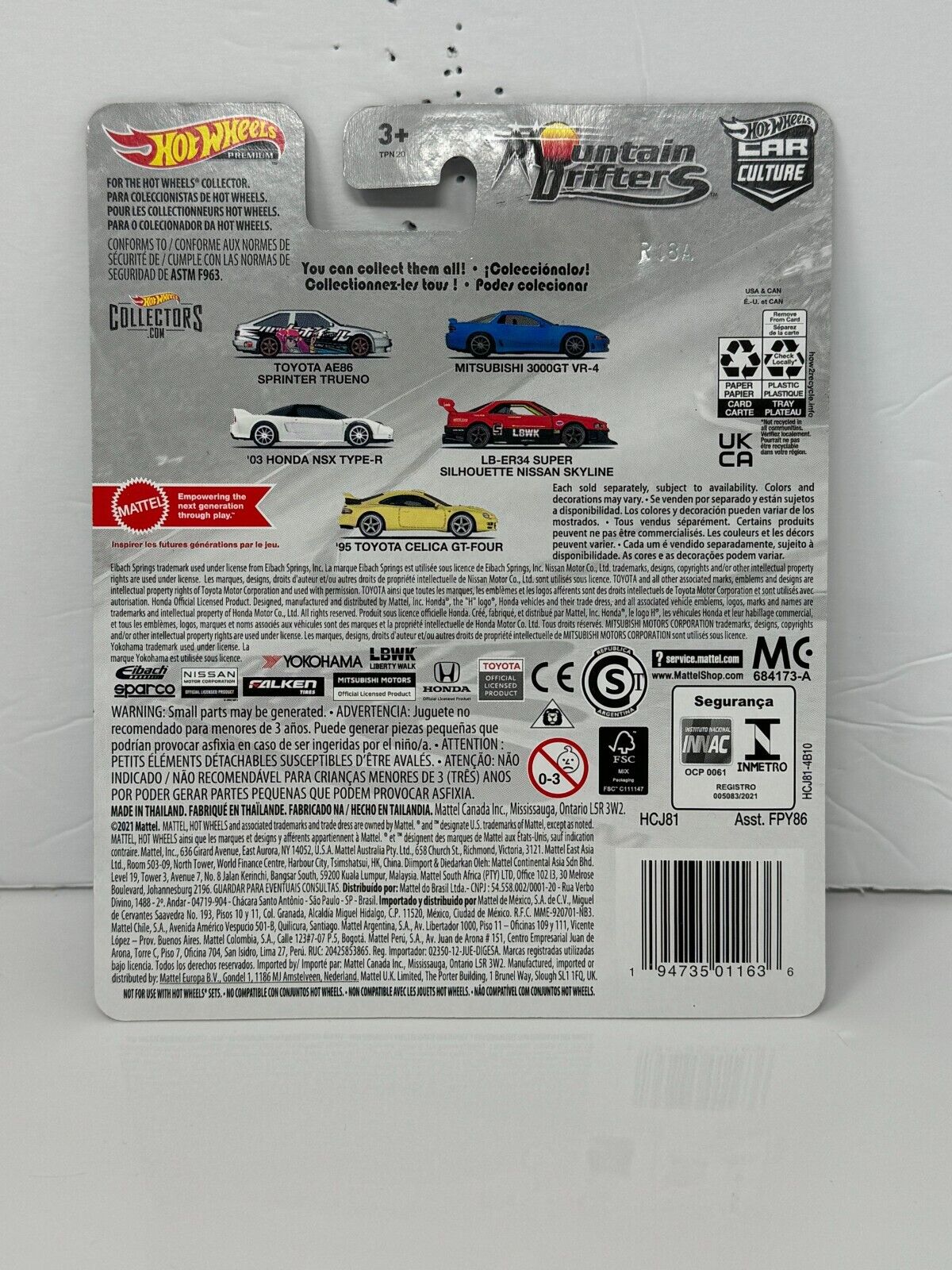 Hot Wheels Premium Mountain Drifters Nissan Skyline Silhouette 1:64 Diecast