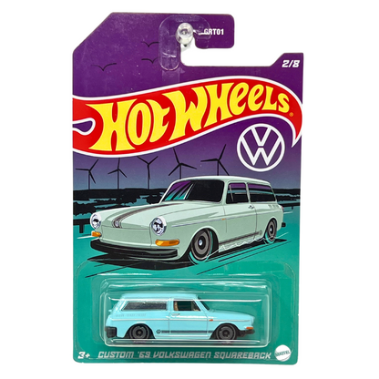 Hot Wheels VW Series Custom 1969 Volkswagen Squareback 1:64 Diecast