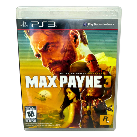 Max Payne 3 PlayStation 3 (PS3) Good Condition!!! Includes Manual