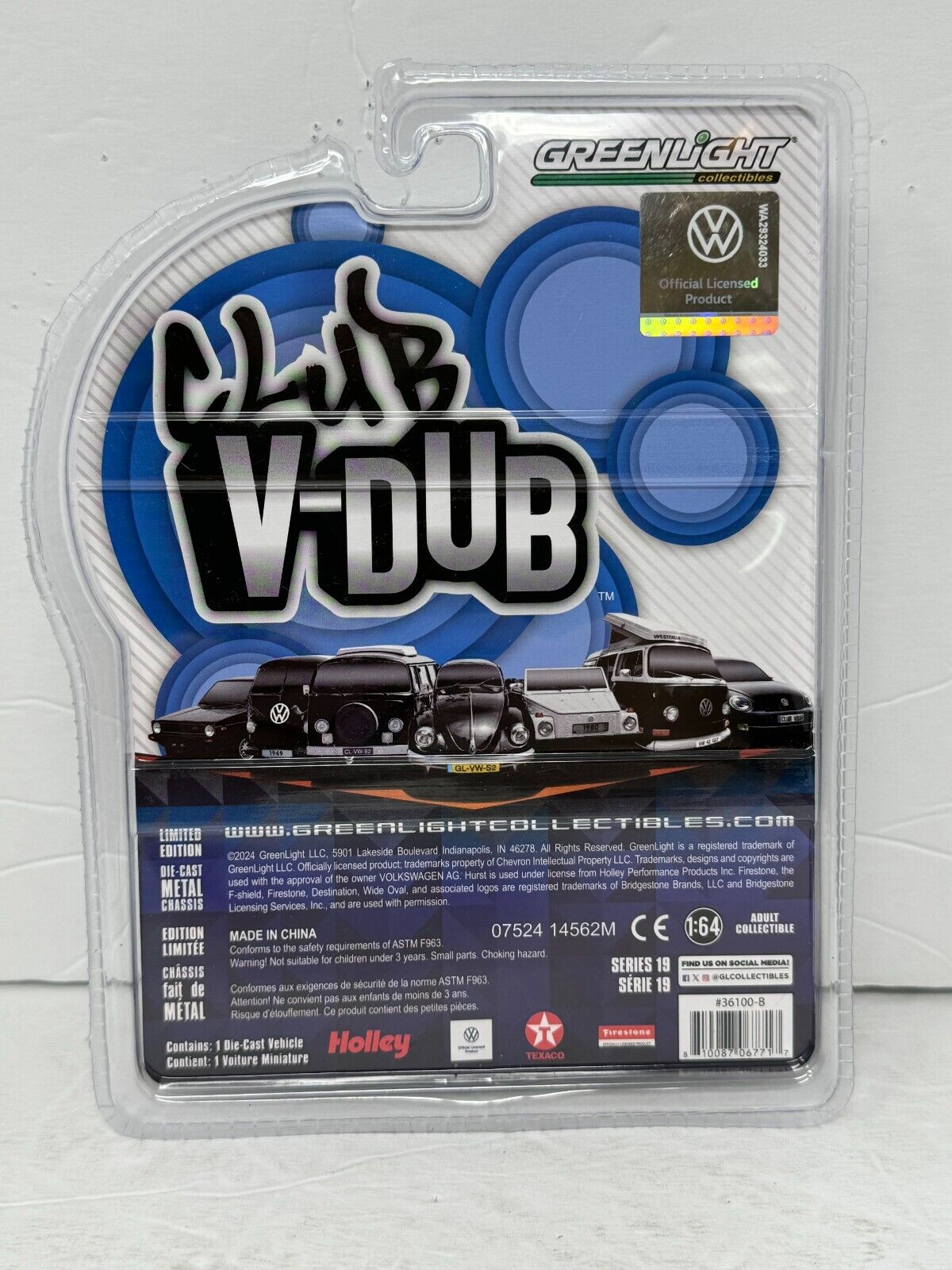 Greenlight Club V-Dub 1969 Volkswagen Type 3 Squareback Panel 1:64 Diecast