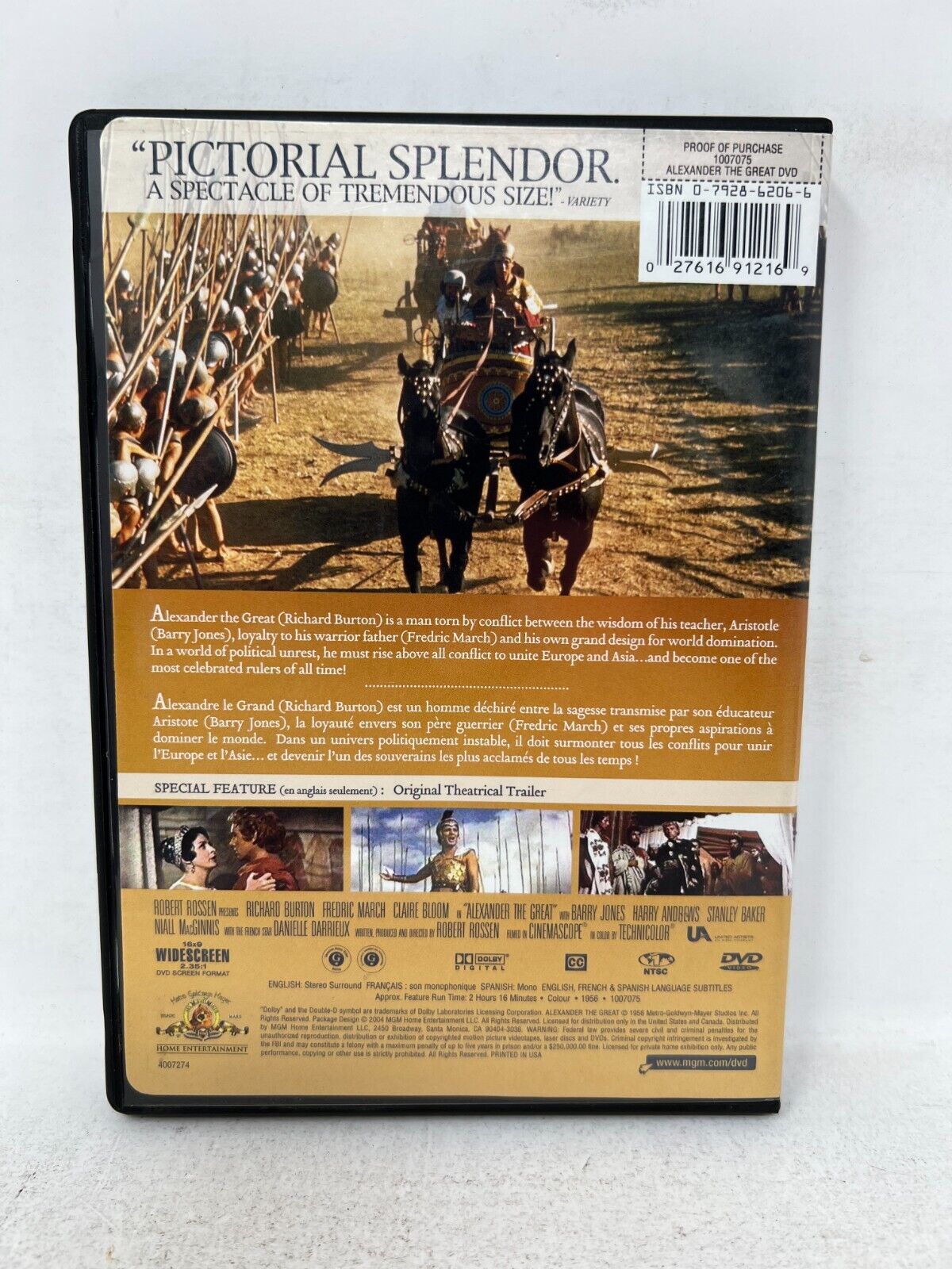 Alexander the Great (DVD) History Biography Good Condition!