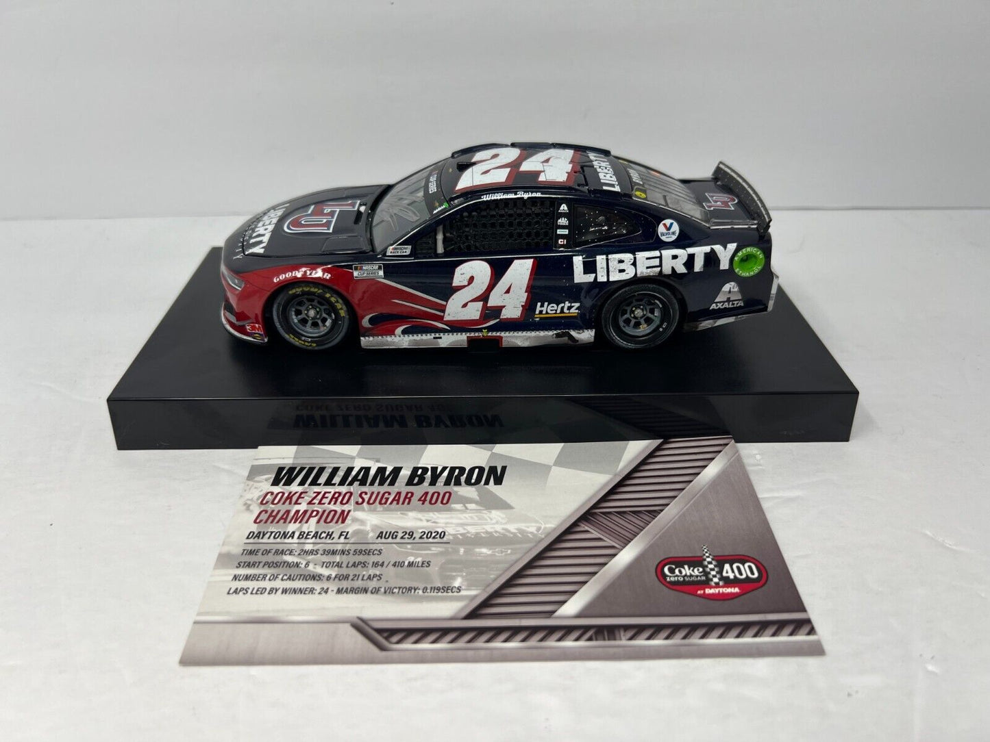 Lionel Nascar #24 William Byron Daytona Win 2020 Camaro ZL1 1:24 Diecast AUTO'D