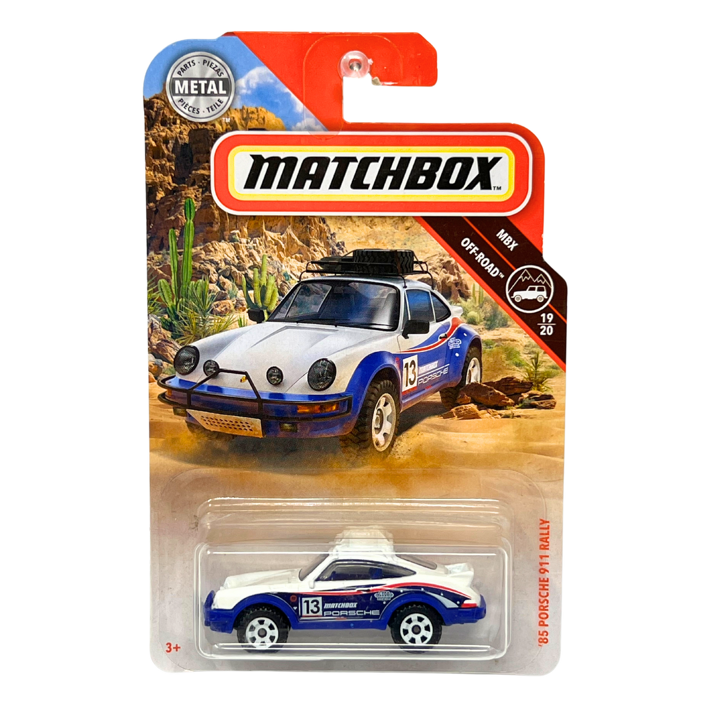 Matchbox MBX Off-Road 1985 Porsche 911 Rally 1:64 Diecast