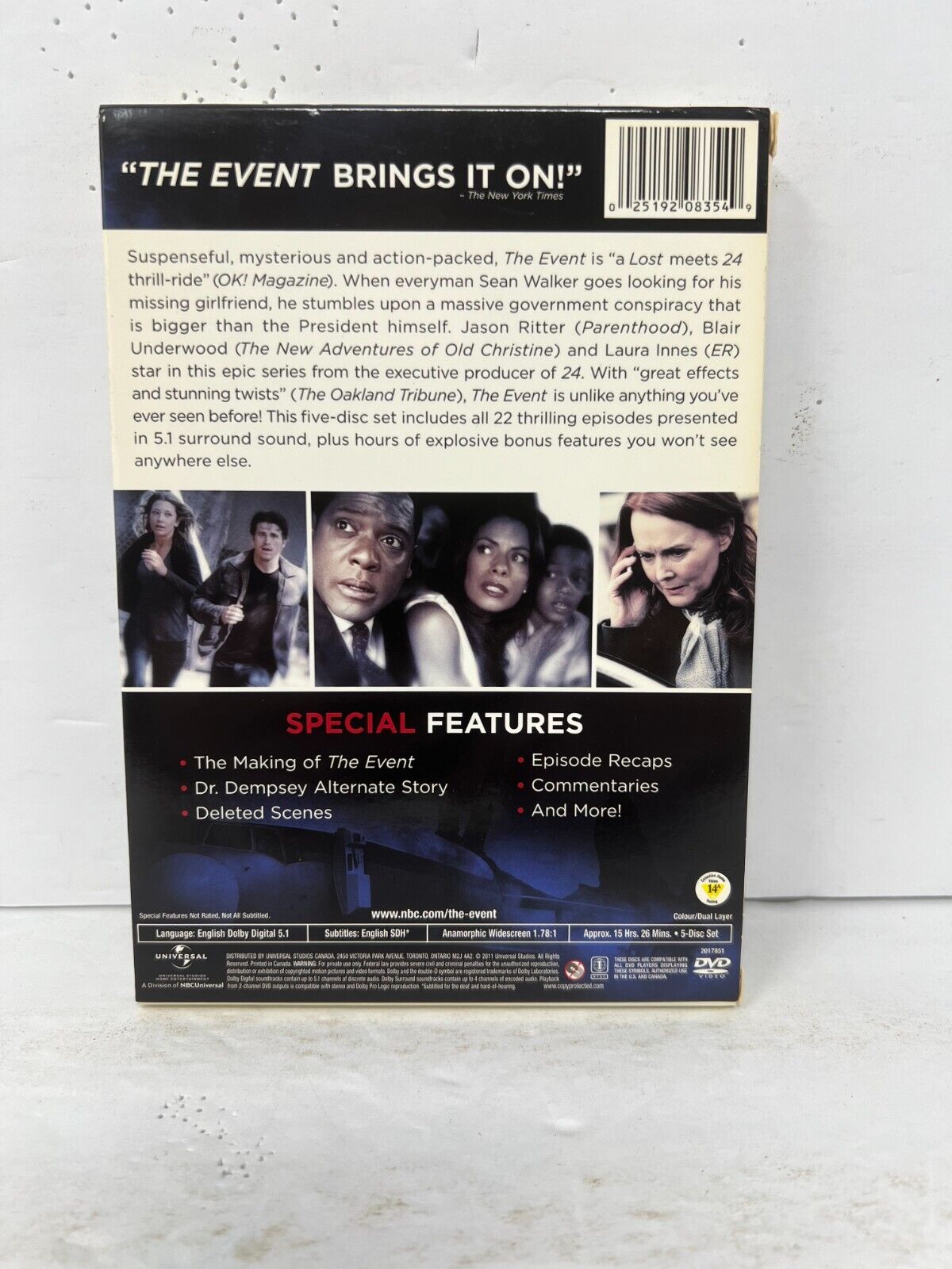 The Event: The Complete TV Series (DVD) Boxset Good Condition!!!