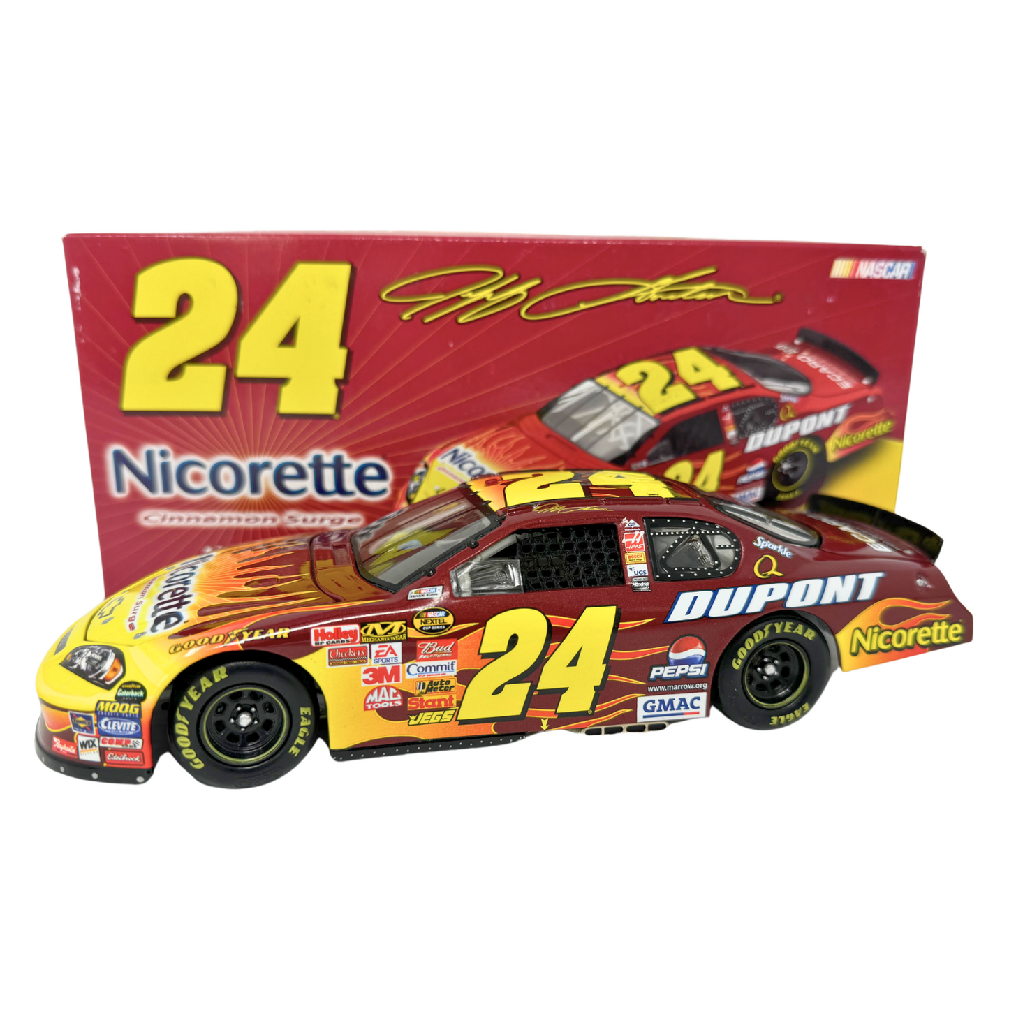 Motorsports Authentics #24 Jeff Gordon Nicorette Cinnamon Surge 1:24 Diecast