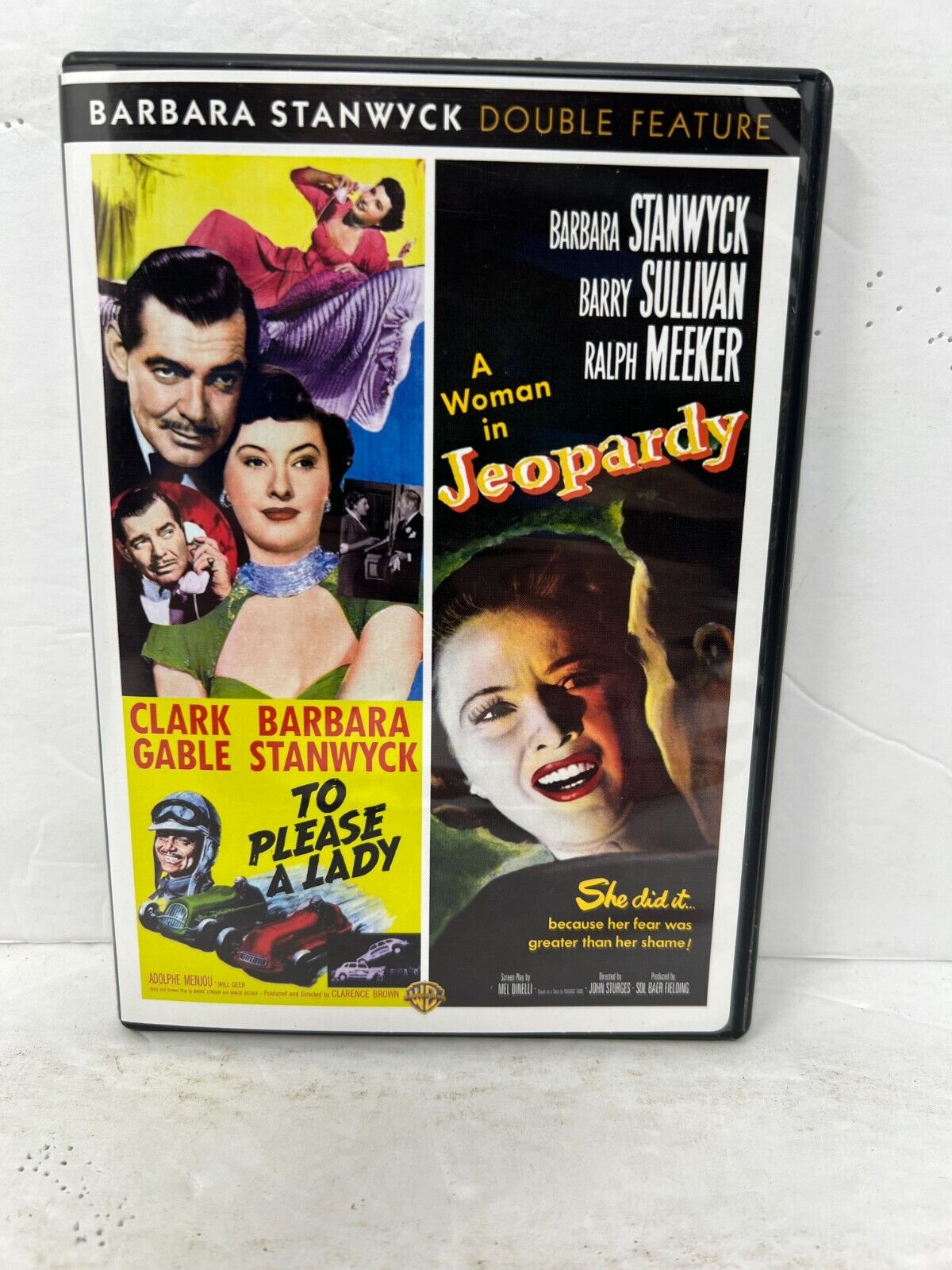 To Please a Lady / A Woman in Jeopardy (DVD) Romance Good Condition!!!