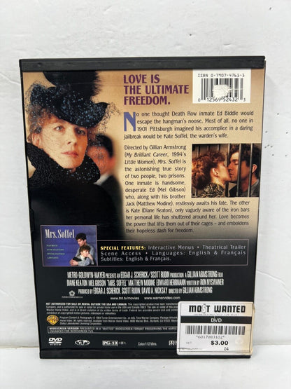 Mrs. Soffel (DVD) Drama Good Condition!!!