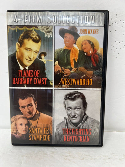 Flame of Barbary Coast / Santa Fe Stampede / Westward Ho DVD John Wayne Western