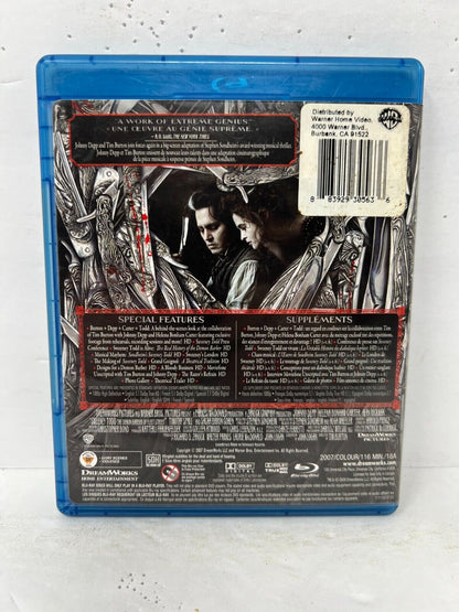 Sweeney Todd: The Demon Barber of Fleet Street (Blu-ray) Horror Good Condition!!