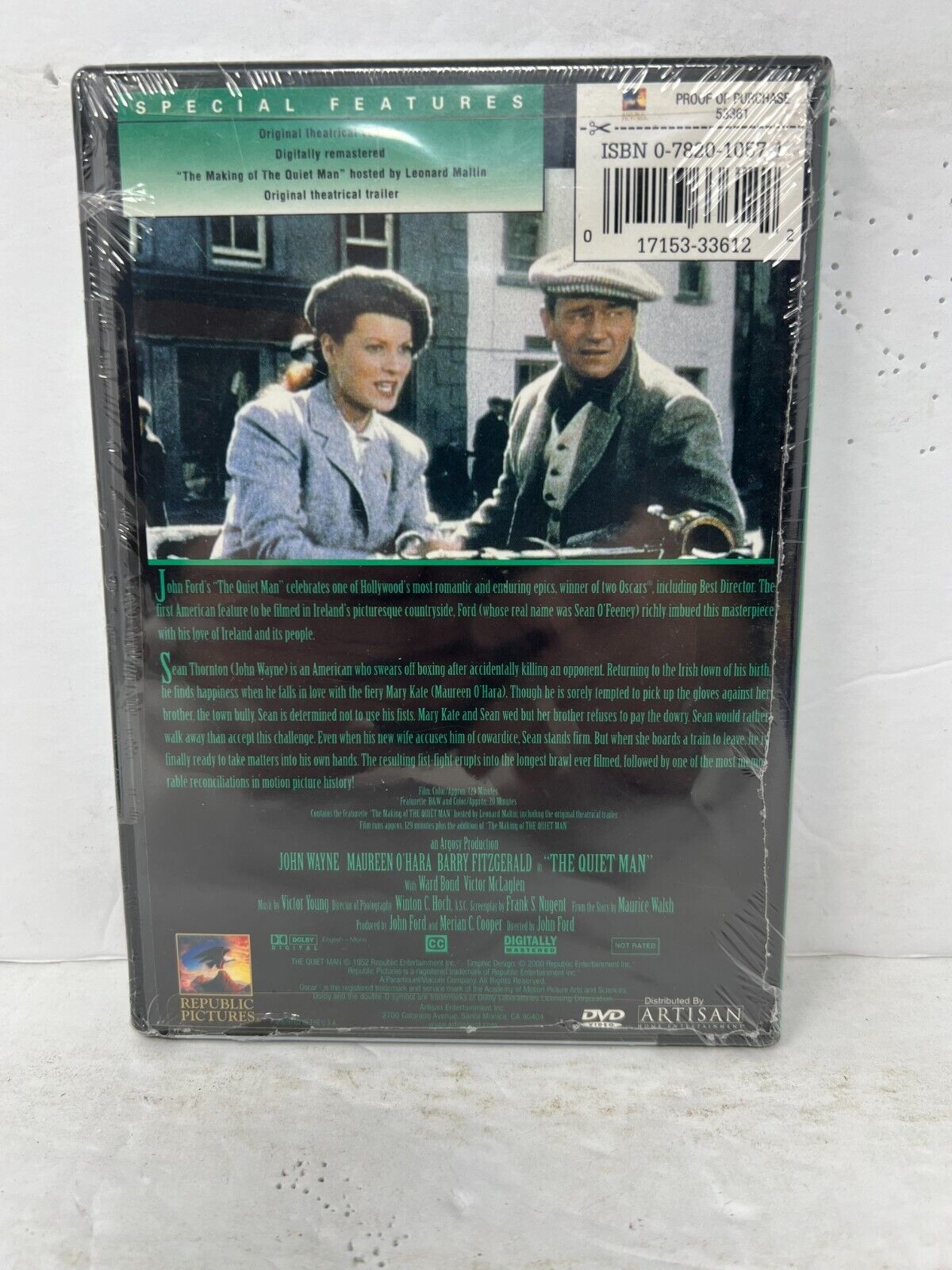 The Quiet Man (DVD) Romance New and Sealed!!!