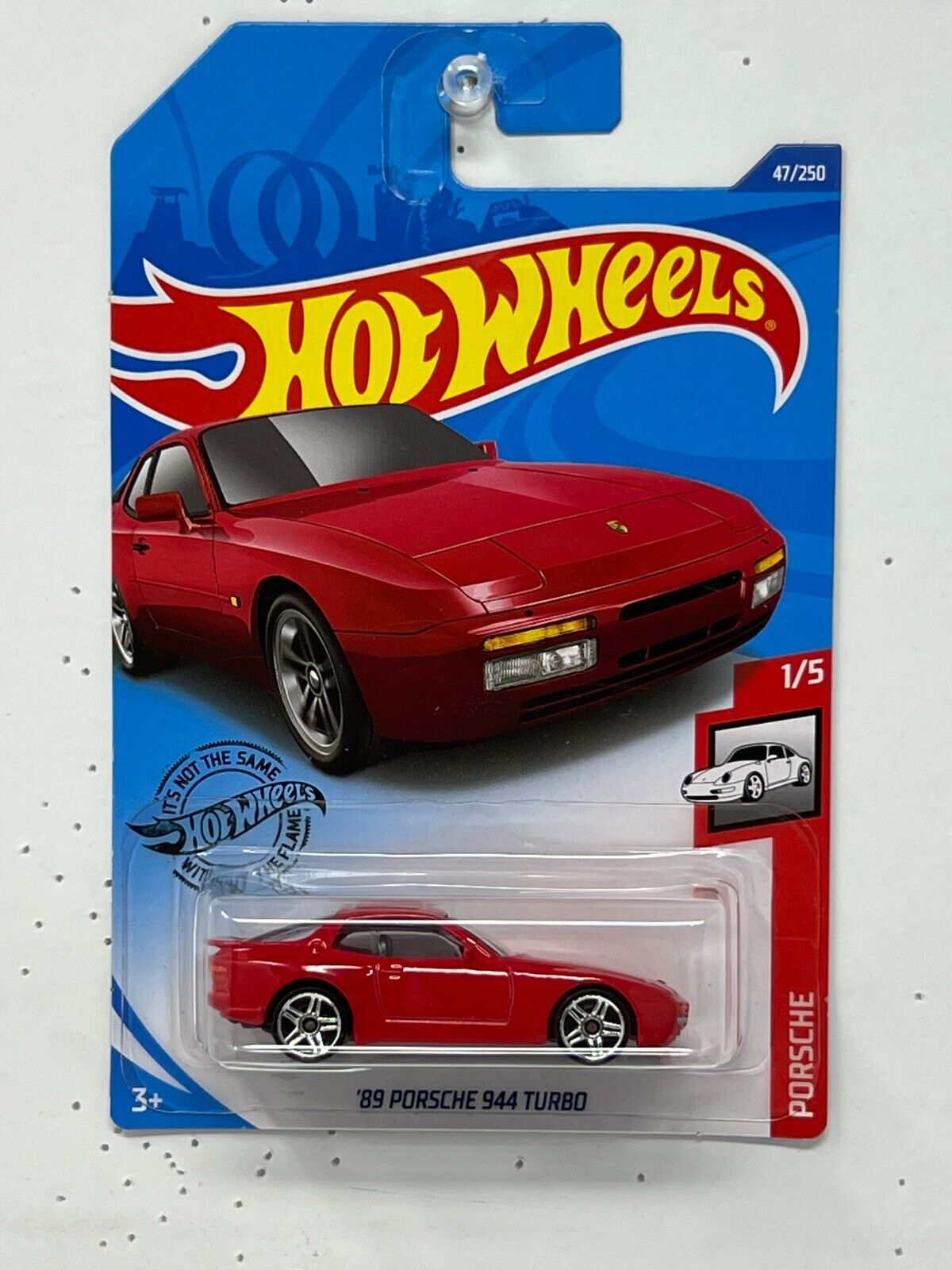 Hot Wheels 1989 Porsche 944 Turbo 1:64 Diecast Red V2