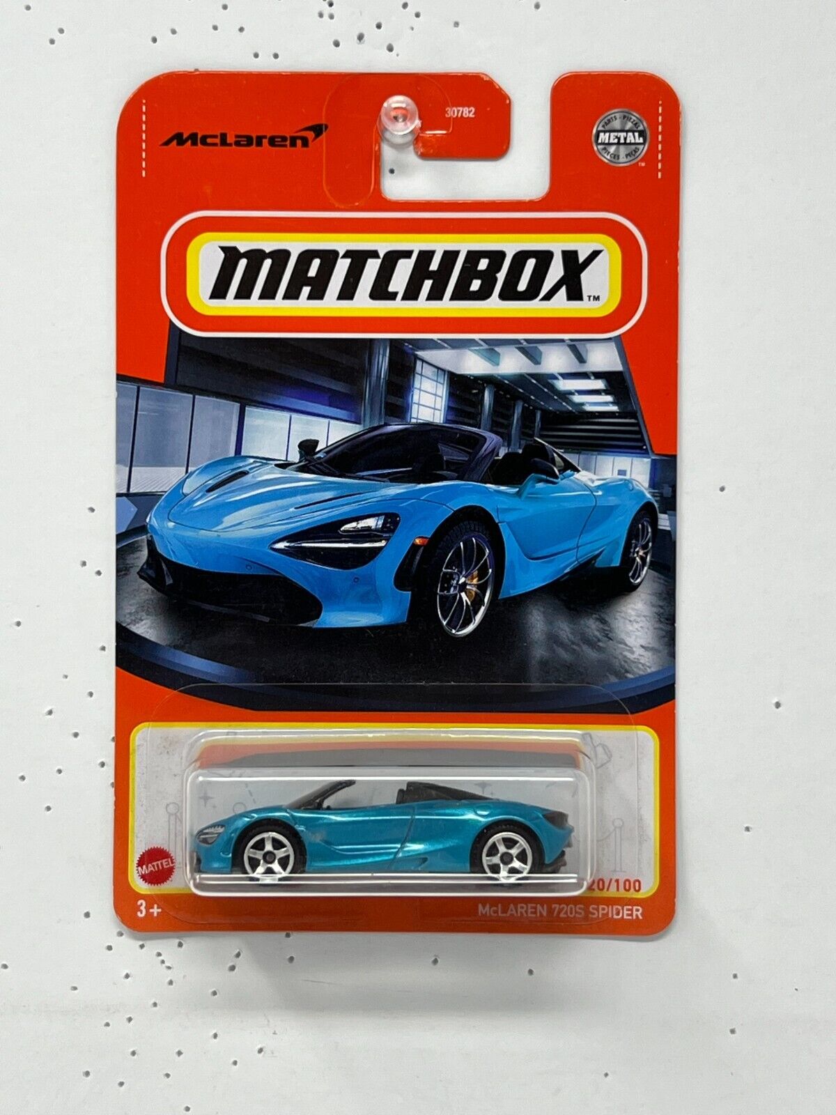 Matchbox McLaren 720S Spider Blue 1:64 Diecast Version 3