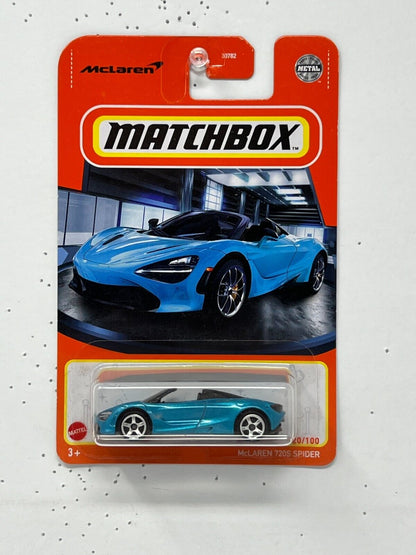 Matchbox McLaren 720S Spider Blue 1:64 Diecast Version 3