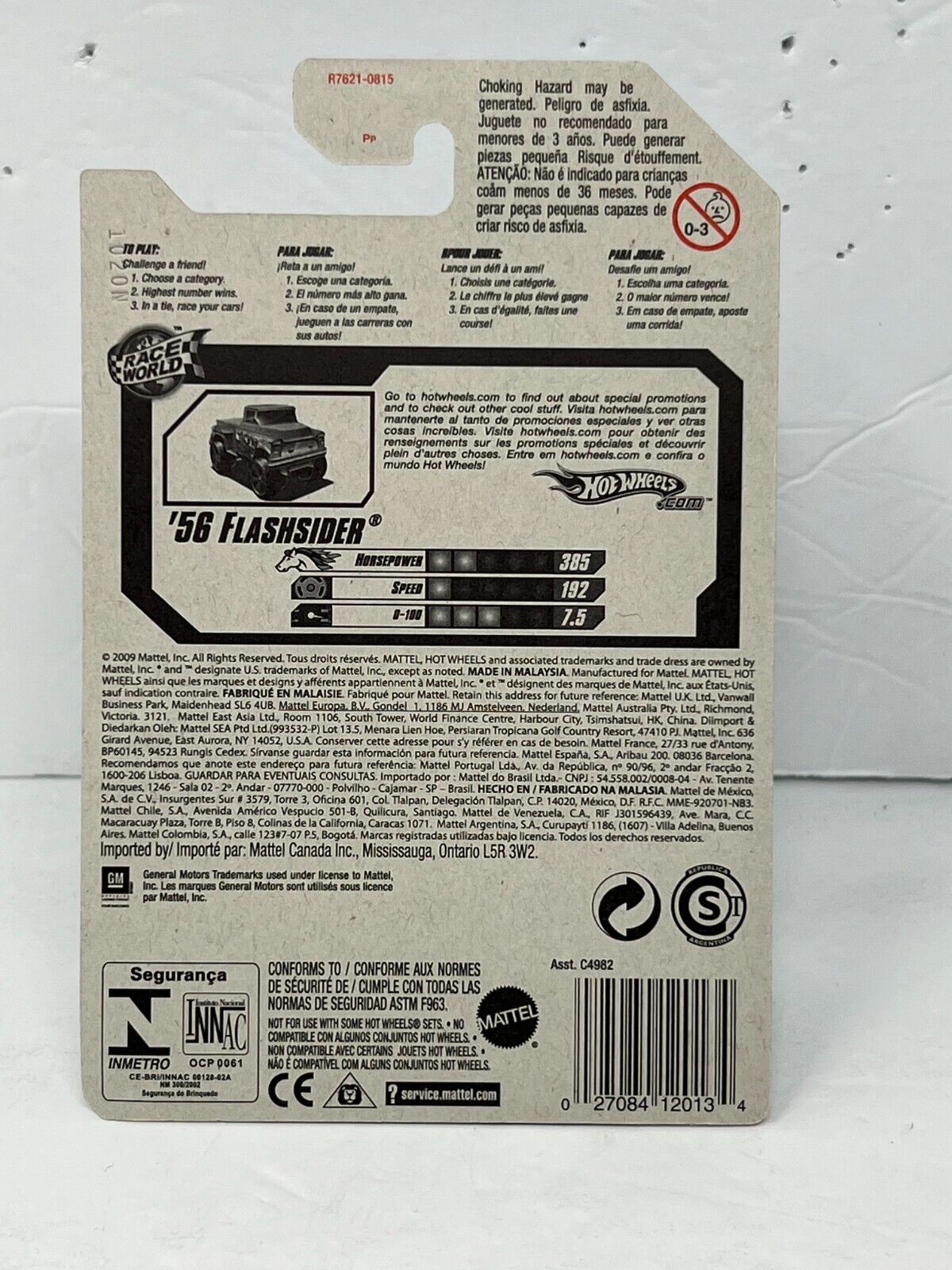 Hot Wheels Race World Desert 1956 Chevrolet Flashsider Truck 1:64 Diecast