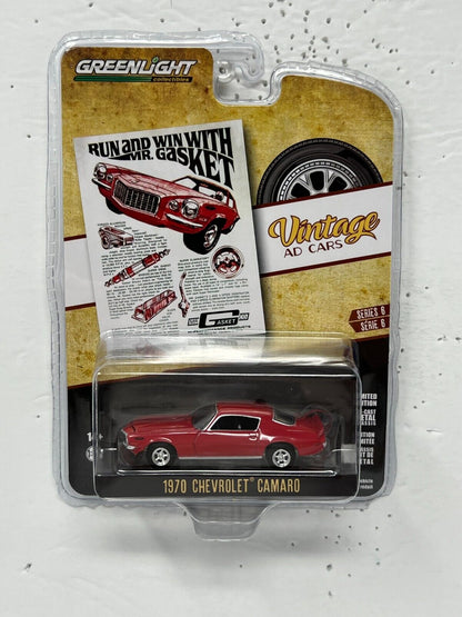 Greenlight Vintage Ad Cars 1970 Chevrolet Camaro 1:64 Diecast