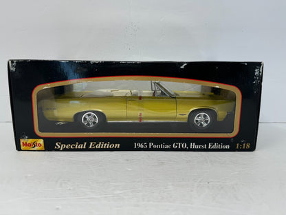 Maisto 1965 Pontiac GTO Hurst Special Edition 1:18 Diecast Gold Color