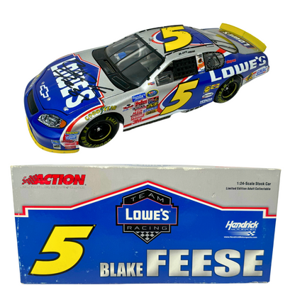 Action Nascar #5 Blake Feese Lowe's 2005 Monte Carlo AUTOGRAPHED 1:24 Diecast