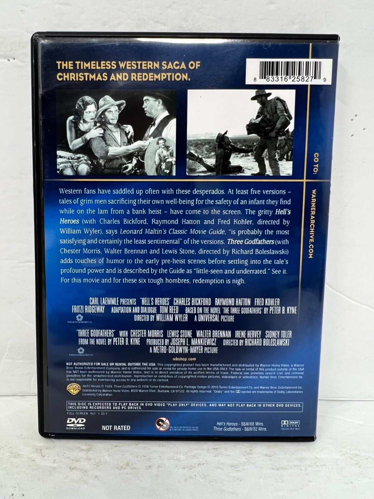 Hell's Heroes / Three Godfathers (DVD) Western