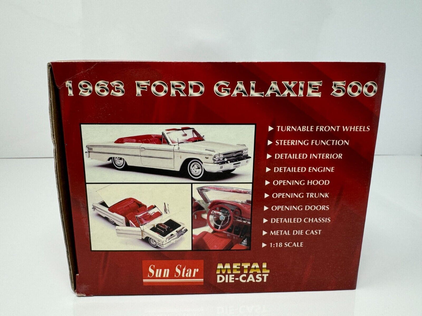 Sun Star 1963 Ford Galaxie 500 1:18 Diecast